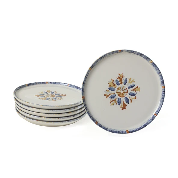 Keramika Sapphire  Nordıc Pasta Tabağı 22 Cm 6 Adet 22746 - 4