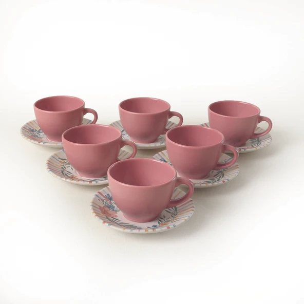Keramika Soft Flowers Kera Çay Takımı 12 Parça 6 Kişilik 22322 - 9