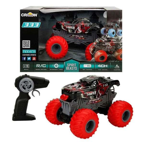 1:18 Uzaktan Kumandalı Spirit Beasts USB Şarjlı Araba 25 cm. - 3