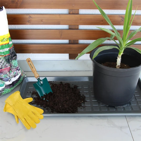 Ayakkabı Tepsisi 71x35 cm Plastik Ayakkabı Standı Polipropilen Zemin Koruyucu Ayakkabılık - 8