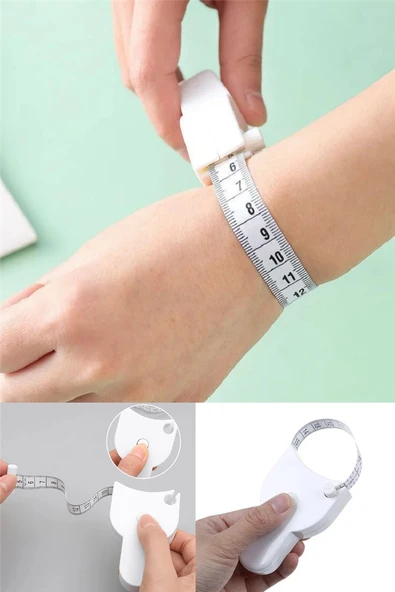 Baş Ve Vücut, Kafa Çevresi Ölçüm Aleti Bel Ölçme Metresi Mezura Terzi Ölçü Metresi Ergonomik ürün görseli 1