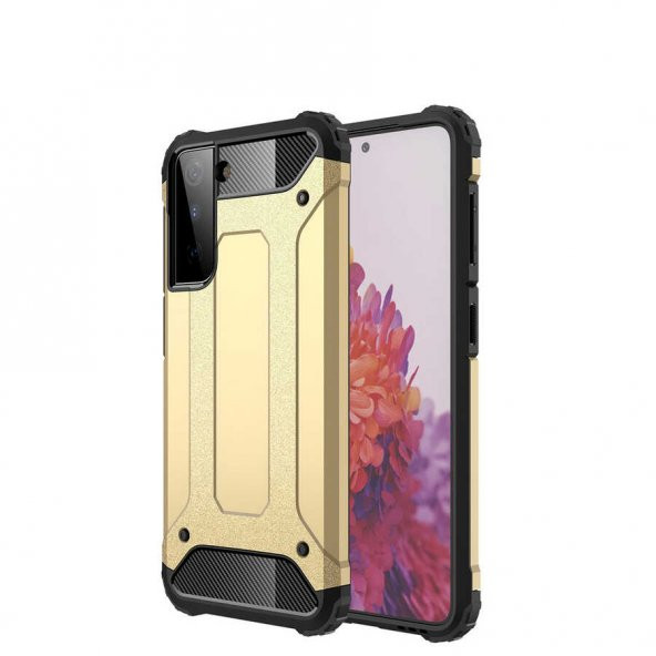 Galaxy S21 Plus Kılıf Hybrid Zırh Silikon - 11