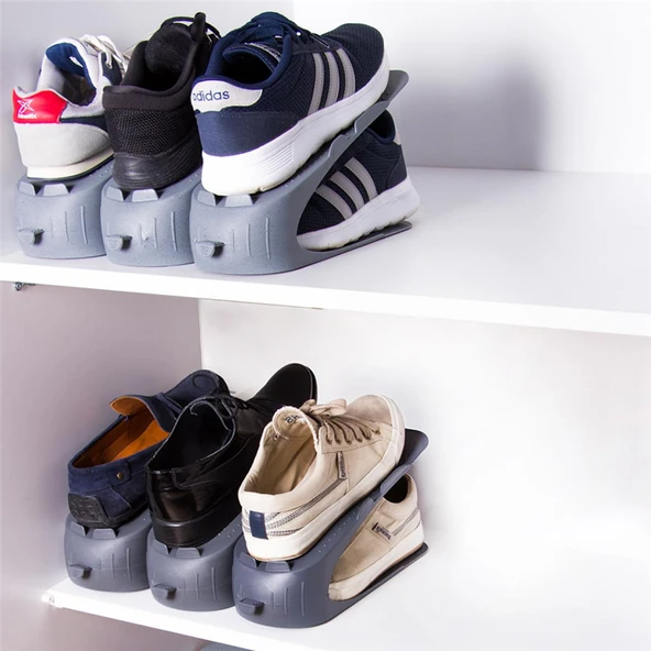 Ayakkabı Rampası Portatif 2 Adet Ayakkabılık Düzenleyici Yer Kaplamaz Ayakkabı Rampası - 2
