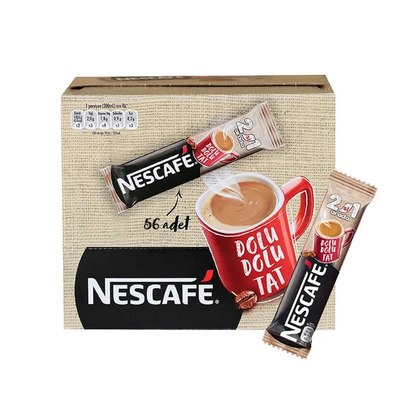 Nescafe 2'si 1 Arada Kahve 10 gr 56'lı Paket