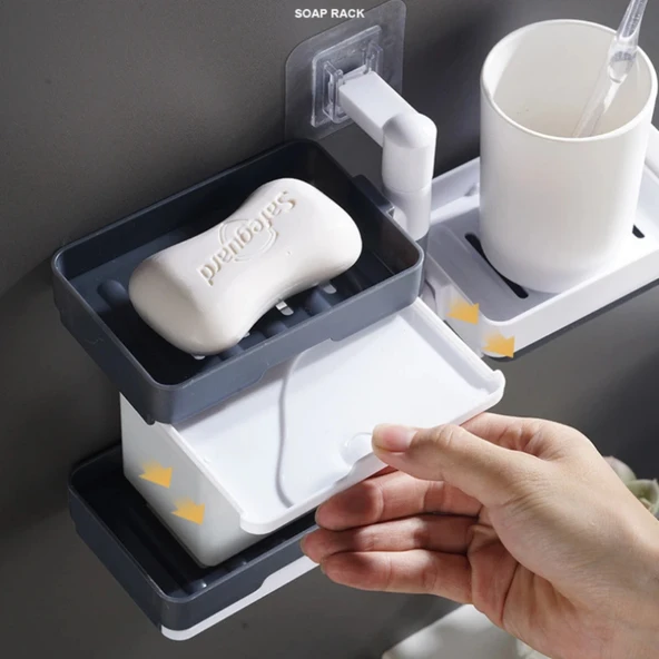 4 Katlı Banyo Rafı Ayarlanabilir Banyo Köşe Düzenleyici Sabunluk Duş Jeli Şampuan Organizeri - 4