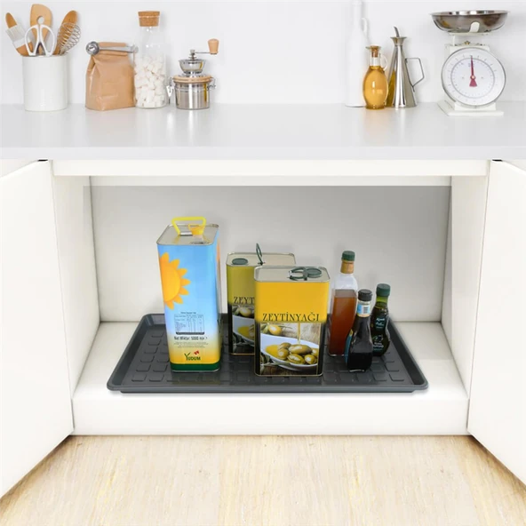 Ayakkabı Tepsisi 71x35 cm Plastik Ayakkabı Standı Polipropilen Zemin Koruyucu Ayakkabılık - 5