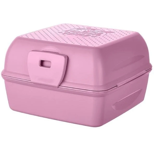 Taşınabilir Okul Piknik Yemek Kabı Beslenme Kutusu Çatal Kaşıklı Katlı Bölmeli Kilitli Saklama Kabı - 4