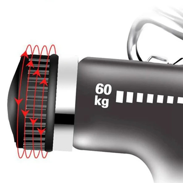 Konforlu 5-60 Kg Ayarlanabilir Sayaçlı El Ve Bilek Güçlendirici Fitness Egzersiz Yay - 5