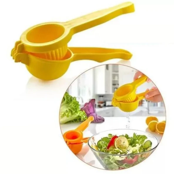 Büyük Boy Plastik Narenciye Sıkacağı Pratik Limon Portakal Sıkma Aparatı Mutfak Yardımcısı - 3