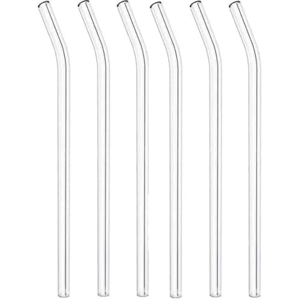 Termosilikat Isıya Dayanıklı Bardak Cam Pipeti Temizleme Fırçası Hediyeli 5 Adet Cam Pipet - 8