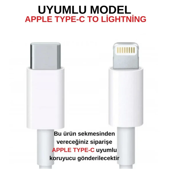Sarı Kablo Ucu Koruyucu İPhone 11-12-13-14 Pro & Promax & Plus Modelleri İle Uyumlu Silikon Koruyucu - 7