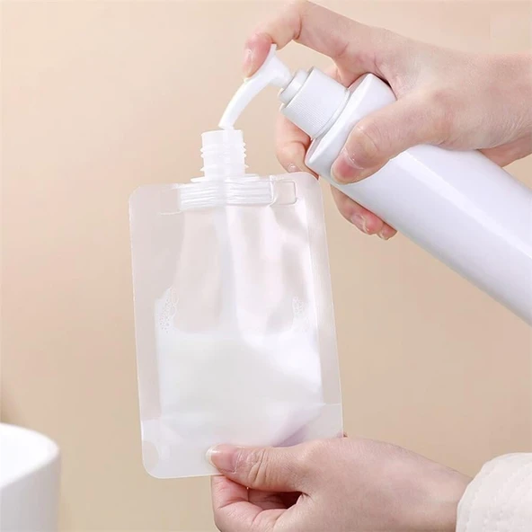 Taşınabilir Sıvı Seyahat Kiti Pratik Sıvı Seyahat Torbası 6 Adet 100 ml - 4