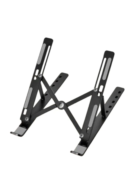 7 Kademeli Ayarlı Katlanabilir Laptop Tablet Standı Siyah - 3