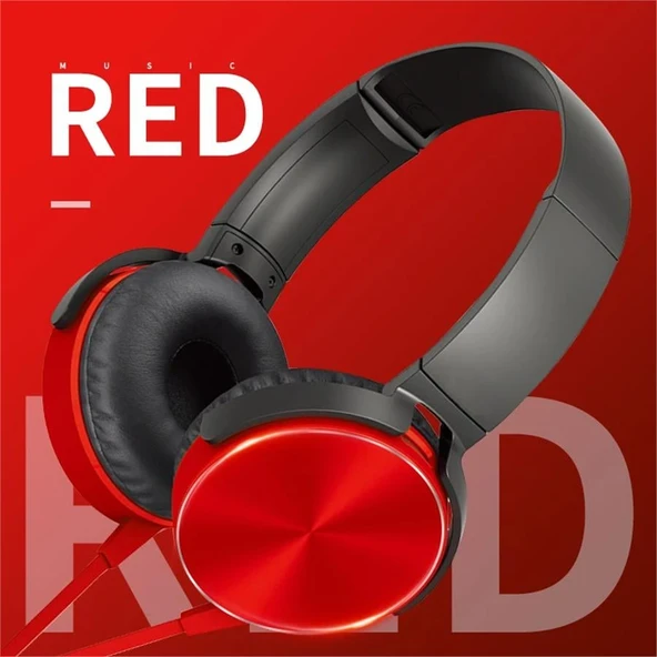 MDR-XB450AP Kablolu Kulak Üstü Mikrofonlu Kulaklık Yüksek Ses Kalitesi Konforlu Kulak Üstü Kulaklık - 2