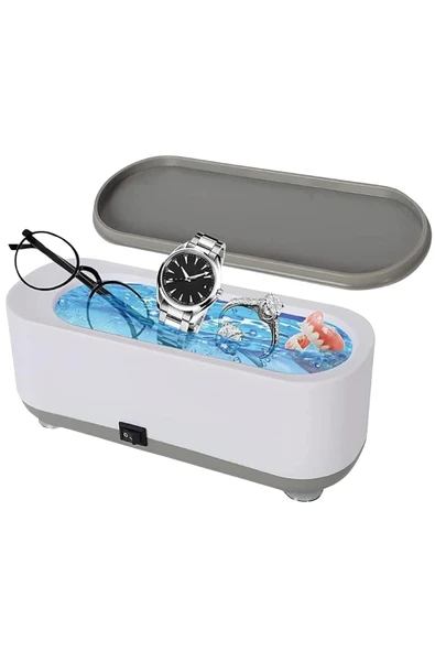 Ultrasonik Takı Temizleyici Cihaz Gözlük Saat Küpe Kolye Dezenfekte Makinesi