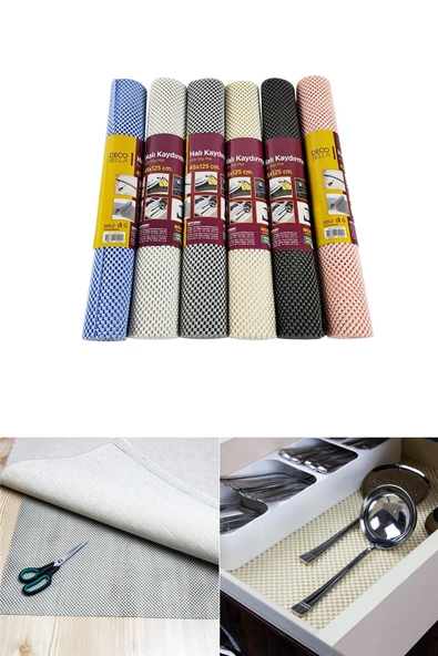 Bej Kalın Halı Kaydırmaz Halı Altı Örtü Kaymaz Taban Koruyucu Zemin Sabitleyici Güvenli Kullanım ürün görseli 1