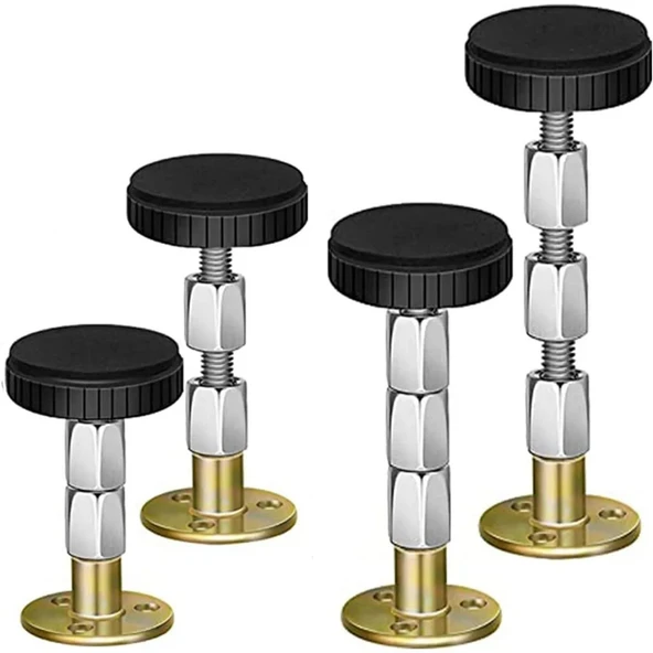 Yatak Baza Başlık Sabitleme Aparatı Ses Ve Sallanma Titreşim Önleyici Eşya Sabitleme Metal 2 Adet (6,5cm x 8,5cm) - Resim 3