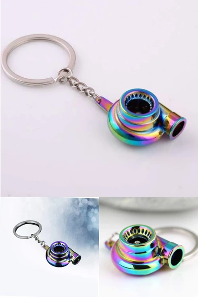 Oto Araba Anahtarlık Turbo Metal Bukalemun Renk Sessiz ürün görseli