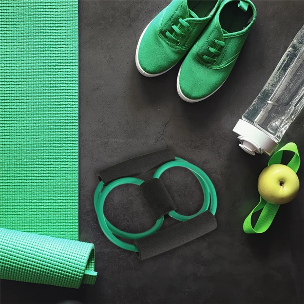 Plates Jimnastik Yoga Squat Aleti Kas Germe Güçlendirme Egzersiz El Kol Kondinasyon Lastiği - 7