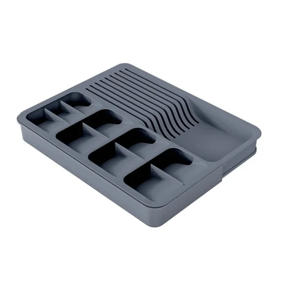 Ayarlanabilir Genişleyebilir Kaşıklık Bıçaklık Seti Çok Gözlü Mutfak Çekmece Düzenleyici Organizer - 6