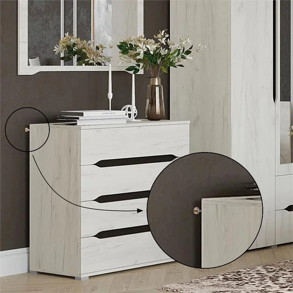 Yatak Baza Başlık Sabitleme Aparatı Ses Titreşim Önleyici Eşya Sabitleme 2 Adet (3,3-4,3 CM) - Resim 5