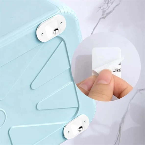 4 Adet 360 Derece Döner Tekerlek Bilyeli Yapışkanlı Eşya Kaydırma Aparatı Mobilya Tekerleği - 5