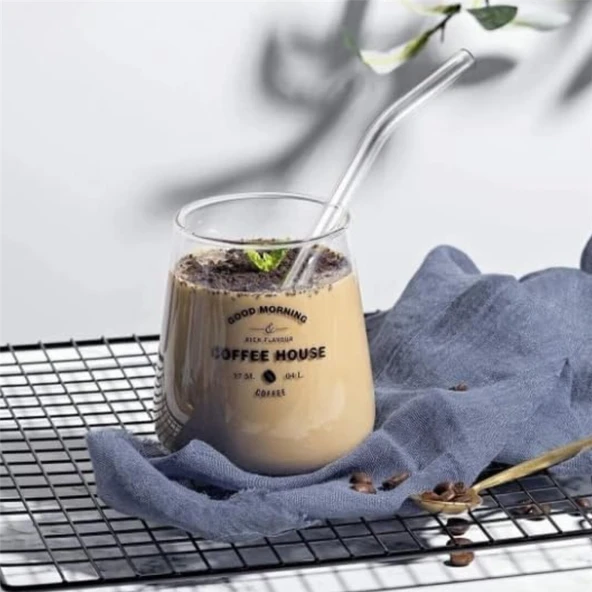 Termosilikat Isıya Dayanıklı Bardak Cam Pipeti Temizleme Fırçası Hediyeli 3 Adet Cam Pipet - 6