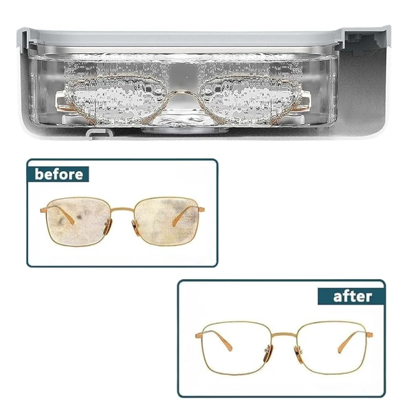 Ultrasonik Takı Temizleyici Cihaz Gözlük Saat Küpe Kolye Dezenfekte Makinesi - 6