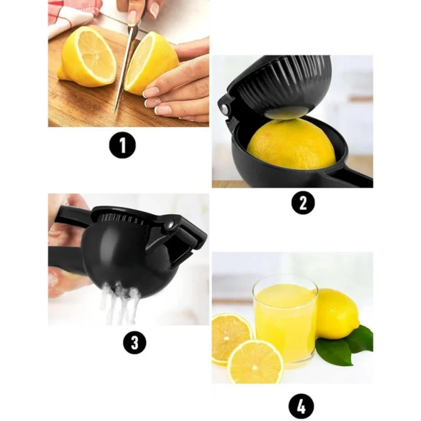 Gerçek Döküm Pratik Narenciye Limon Portakal Sıkacağı Büyük Boy Mutfak Aparatı - 5