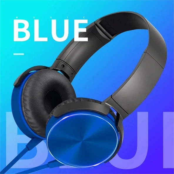 MDR-XB450AP Kablolu Kulak Üstü Mikrofonlu Kulaklık Yüksek Ses Kalitesi Konforlu Kulak Üstü Kulaklık - 8