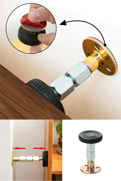 Yatak Baza Başlık Sabitleme Aparatı Ses Ve Sallanma Titreşim Önleyici Eşya Sabitleme Metal 2 Adet (6,5cm x 8,5cm) ürün görseli 1