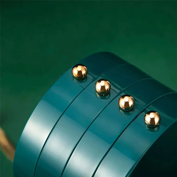 4 Bölmeli Takı Organizeri Aynalı Takı Yüzük Standı, Küpe Standı, Kolye Düzenleyici - 7