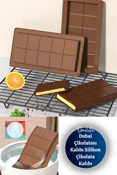 Dubai Çikolatası Kalıbı Orta Boy Silikon Çikolata Kalıbı - 3