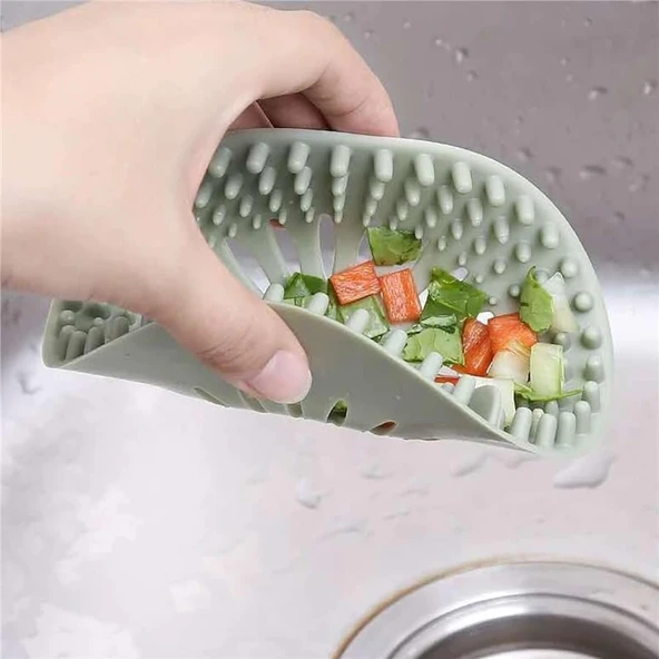 Süzgeçli Silikon Lavabo Ve Küvet Tıkacı Yuvarlak Lavabo Tıkacı Süzgeç Banyo Tıpa Banyo Süzgeç - Resim 8