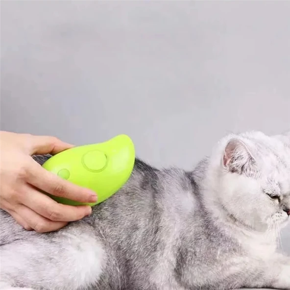 Buharlı Kedi & Köpek Yıkama Fırçası Tarağı Yumuşak Silikon - 6