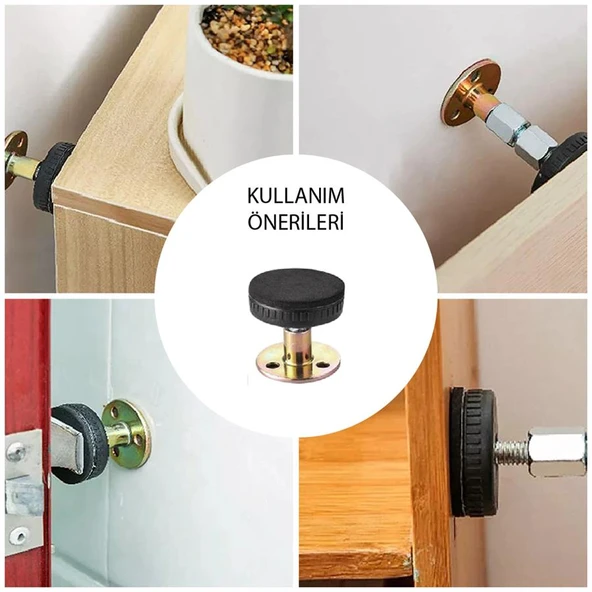 Yatak Baza Başlık Sabitleme Aparatı Ses Titreşim Önleyici Eşya Sabitleme 2 Adet (3,3-4,3 CM) - Resim 3