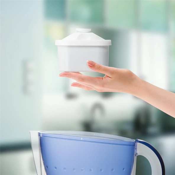 2'li Brita Filtre için Standart Yedek Klasik Kartuş Dispenserler 2 Adet Su Filtresi Cihazı Kartuş - 6