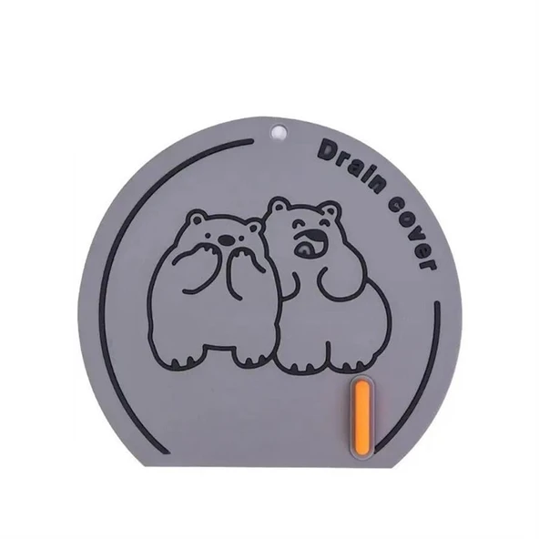 Gri Renk 3 Adet Kötü Koku Önleyici Silikon Mat Banyo Mutfak Lavabo Balkon Gider Tıpa Tıkacı Kapak - Resim 7