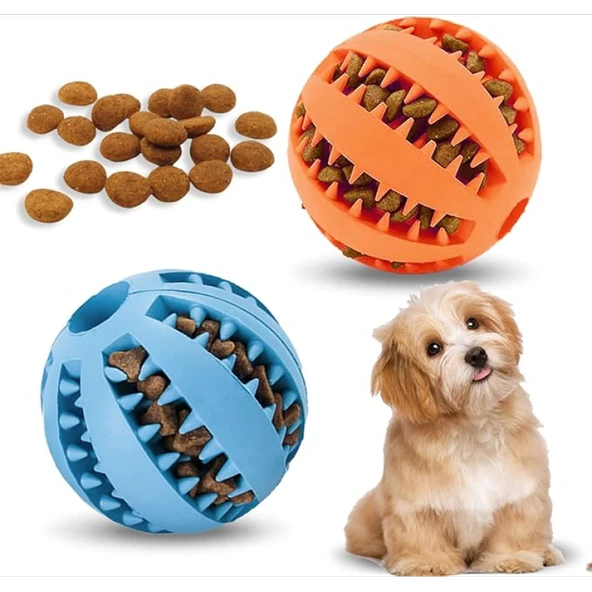 Mama Hazneli Köpek ve Kedi Eğitim Ve Oyun Topu Turuncu - 6