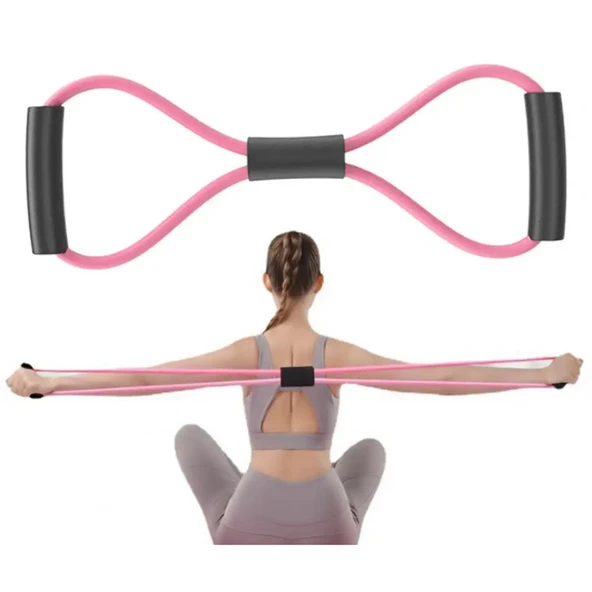 Plates Jimnastik Yoga Squat Aleti Kas Germe Güçlendirme Egzersiz El Kol Kondinasyon Lastiği - 4
