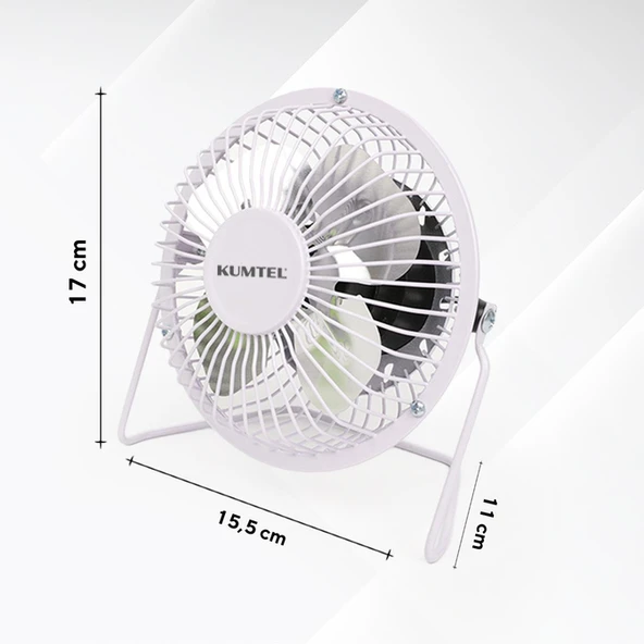 Kumtel 4'lü Masaüstü USB Fan - 5