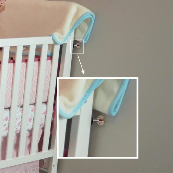 Yatak Baza Başlık Sabitleme Aparatı Ses Titreşim Önleyici Eşya Sabitleme 2 Adet (3,3-4,3 CM) - Resim 7