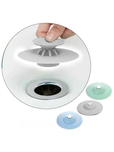 Mutfak ve Banyo İçin Lavabo ve Küvet Tıkacı Süzgeci Pratik ve Esnek Tasarımlı Hijyenik Süzgeç Beyaz - 4