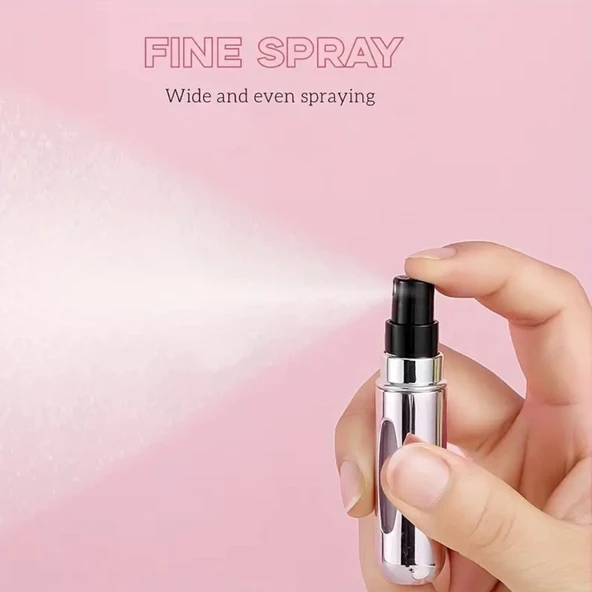 Parfüm Şişesi Çanta Içi Mini Doldurulabilir Seyahat Cep Yedek Parfüm Şişesi 5 ml - 4