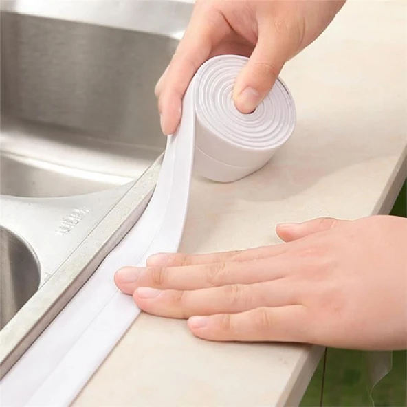 Su Sızdırmaz Geçirmez Bant Lavabo Küvet Kenar Bandı Küvet Duş - 5