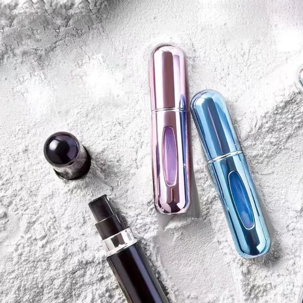 Parfüm Şişesi Çanta Içi Mini Doldurulabilir Seyahat Cep Yedek Parfüm Şişesi 5 ml - 7