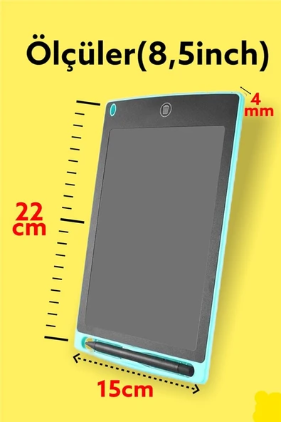 Eğitici Tablet 8,5 Inc Çocuk Yazı Çizim Tableti Radyasyon Içermeyen Eğitici Ve Geliştirici Oyuncak - 6