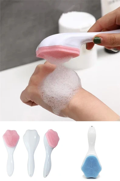 Cilt Temizleme Peeling Fırçası Yumuşak Fırça Başlıklı Derinlemesine Yüz Temizleme ve Masaj Fırçası ürün görseli 1