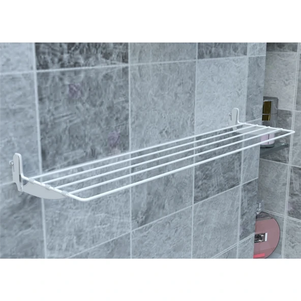 Kalorifer Üstü 5 Telli Askılı 60 cm Çamaşır Kurutmalığı Pratik Petek Üstü Kurutma Askısı - 6