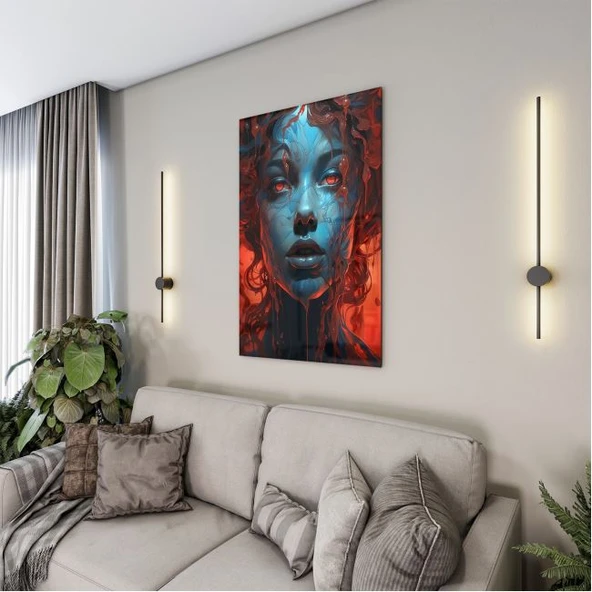 Karışık Duvar Tasarım Cam Tablo - Karisik - Dikey Motif 01-547 - Resim 4